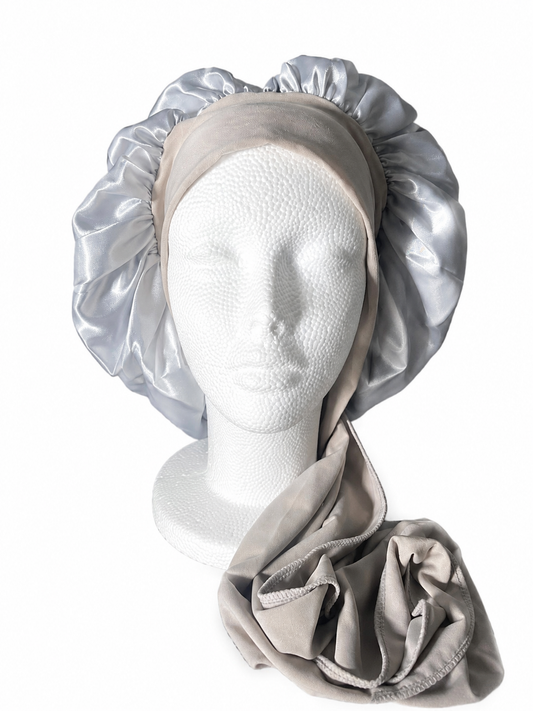 Luxe Satin Bonnet & Scarf Set